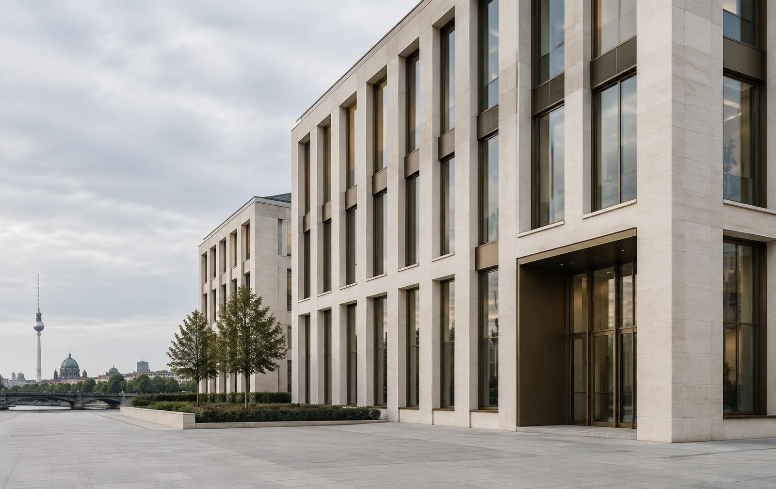 Klare Architektur in Berlin als Sinnbild für Beständigkeit